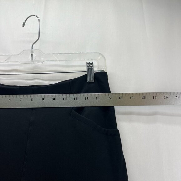 Maeve by Anthropologie Pull On Pants Womens S High Rise Stretch Split Hem Black - Picture 7 of 11